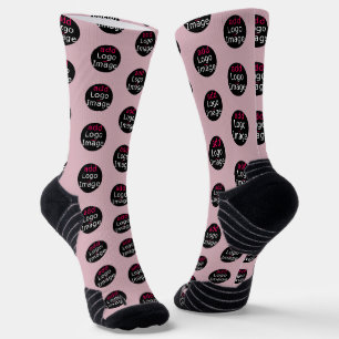Modernes, individualisierbares Promo Dusty Rose Pi Socken
