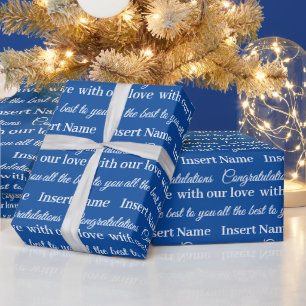 Modernes, individuell anpassbares Universalummante Geschenkpapier