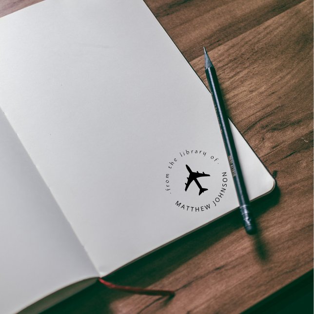 Modernes Individuelle Name Reisebuch Permastempel (Von Creator hochgeladen)