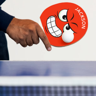 Modernes Individuelle Name Tischtennis-Angry Face  Tischtennis Schläger