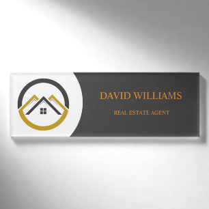 Modernes, individuelles Logo für Immobilien in Wei Namenschild