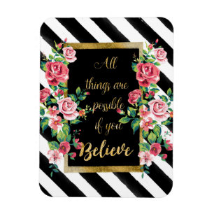 Modernes, inspirierendes Zitat Magnet