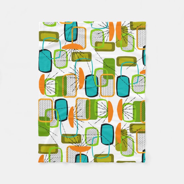 Modernes, Inspiriertes Fleece-Blanket aus dem Mitt Fleecedecke (Vorderseite)