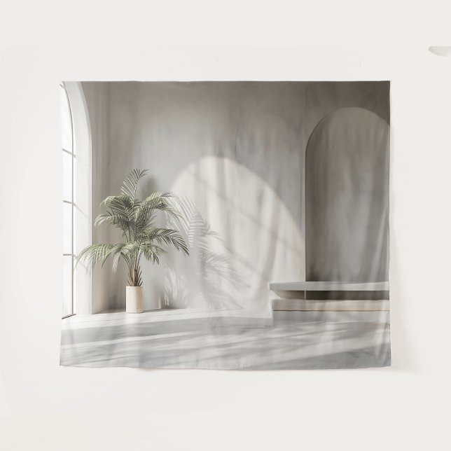 Modernes Interieur Wohnzimmer Hintergrund Tapisser Wandteppich (Vorderseite (Horizontal))