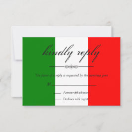 Modernes Italien - RSVP für Hochzeiten