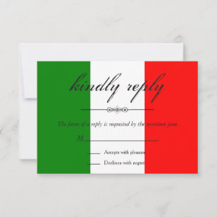 Modernes Italien - RSVP für Hochzeiten