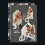 Modernes Japan Weihnachten Nordische Häuser 3 Foto<br><div class="desc">Moderne japanische Weihnachtshäuser Nordic Häuser stilvoll,  einfach gestaltet mit 3 Fotos Ferienkarte</div>