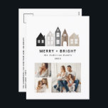 Modernes Japan Weihnachten Nordische Häuser 3 Foto<br><div class="desc">Moderne japanische Weihnachtshäuser Nordic Häuser stilvoll,  einfach gestaltet mit 3 Fotos Ferienkarte</div>