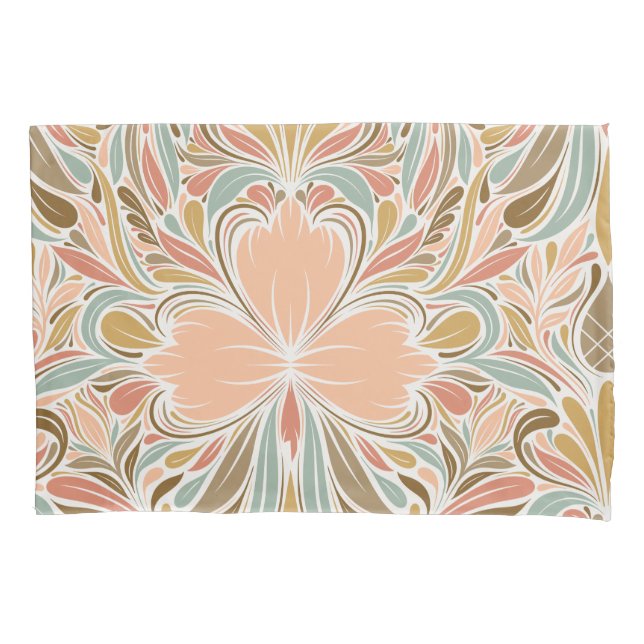 Modernes Jugendstil-Boho-Muster Kissenbezug (Vorderseite)