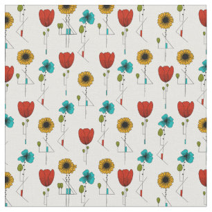 Modernes Jugendstil-Muster Stoff