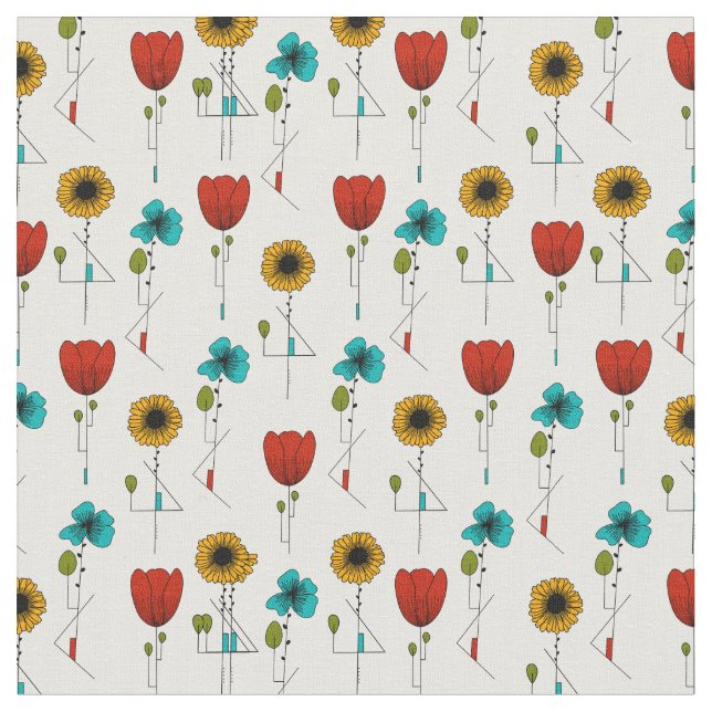 Modernes Jugendstil-Muster Stoff (Nahaufnahme)