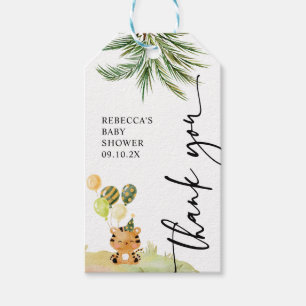 Modernes Jungle Party Baby Dusche Gastgeschenke Ge Geschenkanhänger