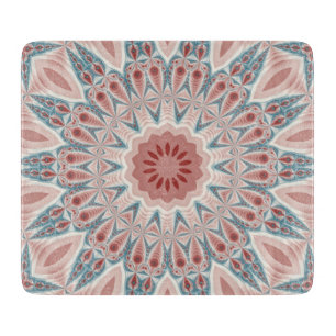 Modernes Kaleidoskop Mandala Fraktal Kunst Schneidebrett