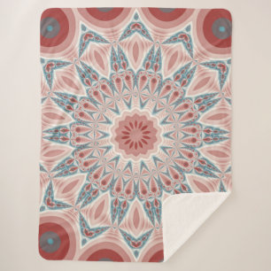 Modernes Kaleidoskop Mandala Fraktal Kunst Sherpadecke