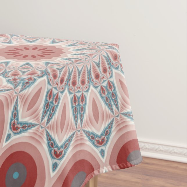 Modernes Kaleidoskop Mandala Fraktal Kunst Tischdecke (Beispiel)