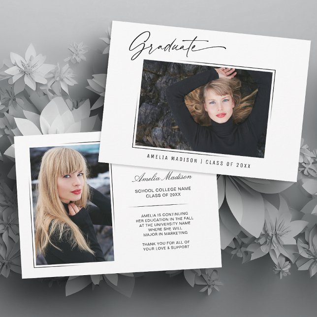 Modernes Kalligrafie-Skriptgraduat 2 Foto Ankündigung (Von Creator hochgeladen)