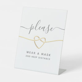 Modernes kalligrafisches Hochzeitshilfszeichen Sockelschild