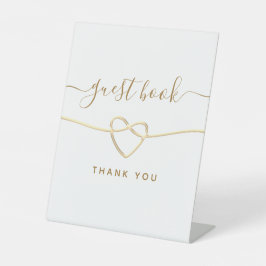 Modernes kalligrafisches Hochzeitshilfszeichen Sockelschild