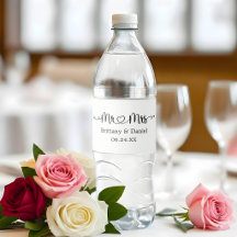 Modernes kalligraphisches Herz Mr. und Mrs. Weddin