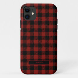Modernes, Kariertes Winterweihnachtsmuster Case-Mate iPhone Hülle