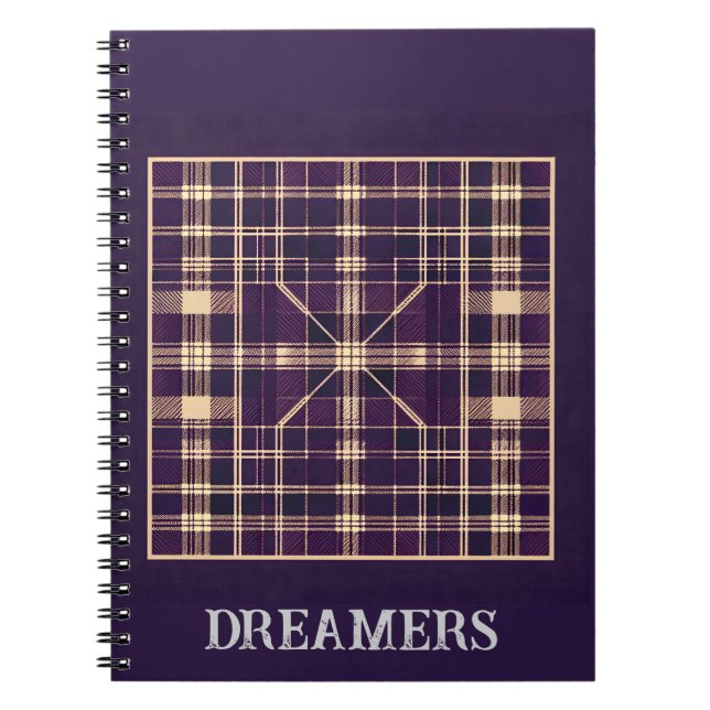 Modernes Karo-Notebook Notizblock (Vorderseite)