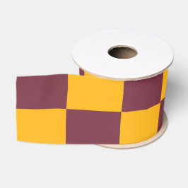Modernes Karo Team Spirit School Colors Fun Ripsband