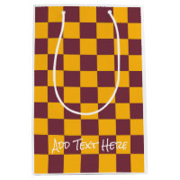 Modernes Karo Team Spirit School Colors Uni Spaß