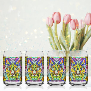 Modernes katzenfestes Glas - Niedliches Kitty Mosa
