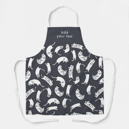 Modernes Kawaii Funny Niedlich Cats Muster Schürze