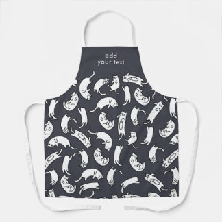 Modernes Kawaii Funny Niedlich Cats Muster Schürze