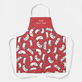 Modernes Kawaii Funny Niedlich Cats Muster Schürze