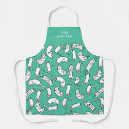 Modernes Kawaii Funny Niedlich Cats Muster Schürze