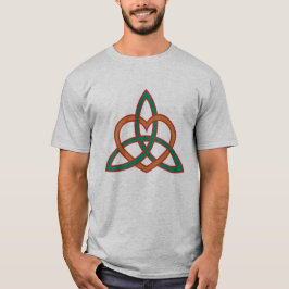 Modernes keltisches Triquetra in natürlichen Farbe T-Shirt