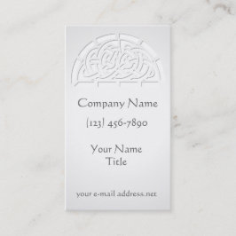 Modernes keltisches Weiß Visitenkarte