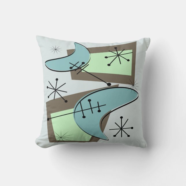 Modernes Kissen Atomic aus dem Mittelalter 7 (Vorderseite)