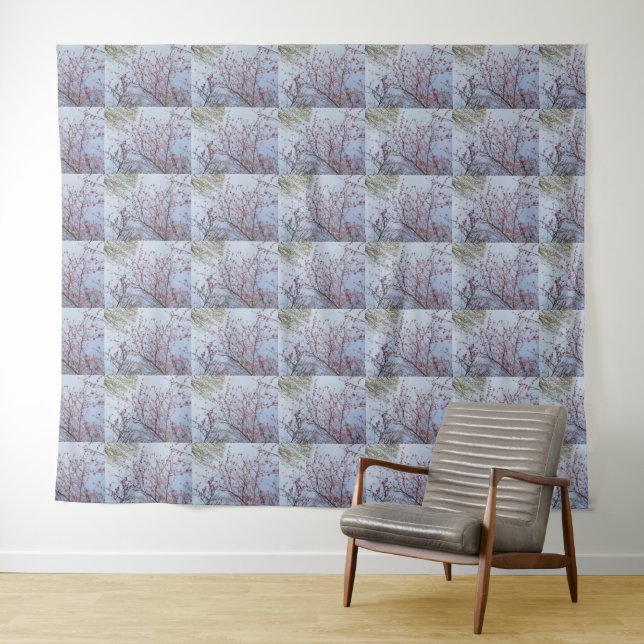 Modernes, klassisches Blumenmuster Wandteppich (Beispiel (Horizontal))