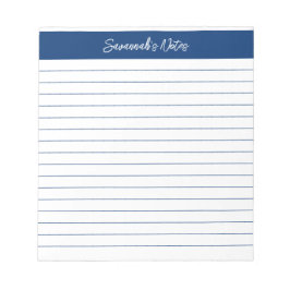 Modernes Klassisches Elegantes Seeschrift Personal Notizblock