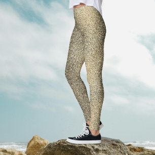 Modernes, klassisches Goldgradient Sparkle Glitzer Leggings