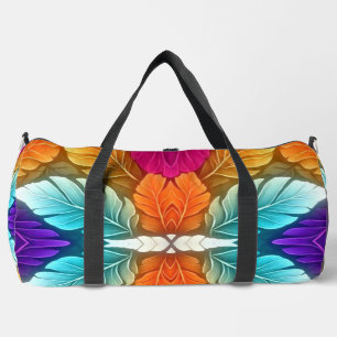 Modernes klassisches Muster aus mehrfarbigen Stoff Duffle Bag