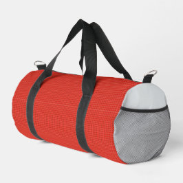 Modernes Klassisches Rot Kariert Duffle Bag