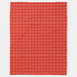 Modernes Klassisches Rot Kariert Fleecedecke