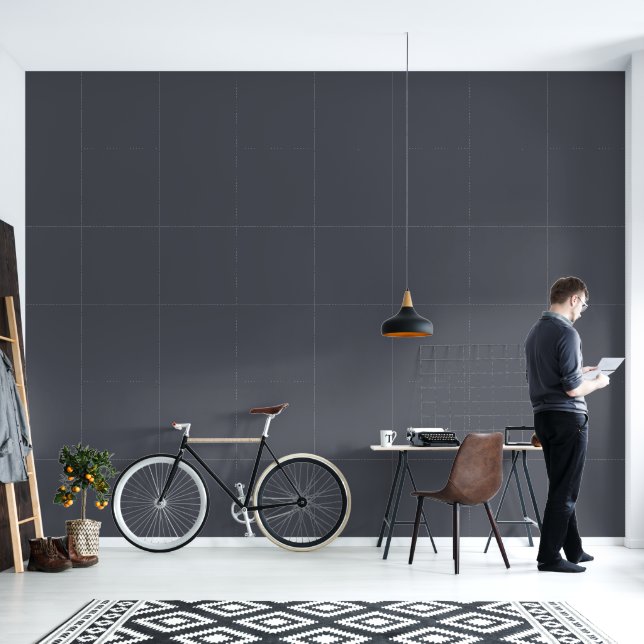 Modernes Kohlegrau | Office Wohngestaltung Winter Tapete (Wohnbereich)