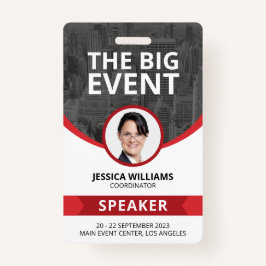 Modernes Konferenz Event Guest Lautsprecher ID Abz Ausweis