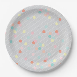Modernes Konfettpapier-Party Pappteller
