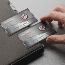 Modernes Konstruktionsmetall, Gerahmt, Monogramm, 