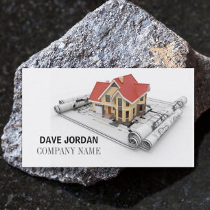 Modernes Konzept für Bauarchitekten Visitenkarte