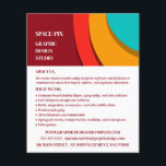 Modernes Konzept, Grafik-Designer-Werbung Flyer<br><div class="desc">Modernes Konzept,  Grafik-Designer-Werbung Flyer vom Business Card Store.</div>