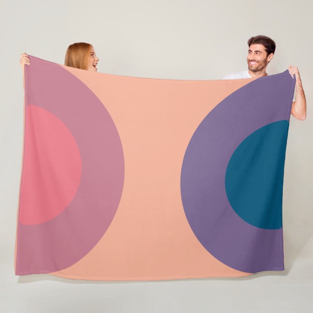 Modernes Korallenmeer aus dem Mittelalter Fleecedecke (Beispiel)