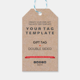 Modernes Kraftförderndes Marketing vertikal Geschenkanhänger