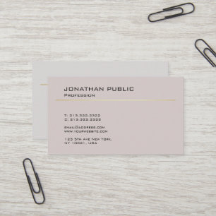 Modernes kreatives Design Minimalistischer Schlich Visitenkarte